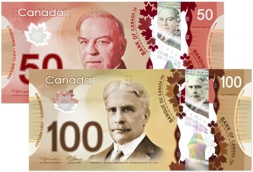 new Canada plastic money