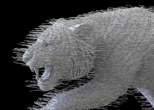 trash art tiger trash art tiger