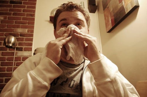flu catch a cold