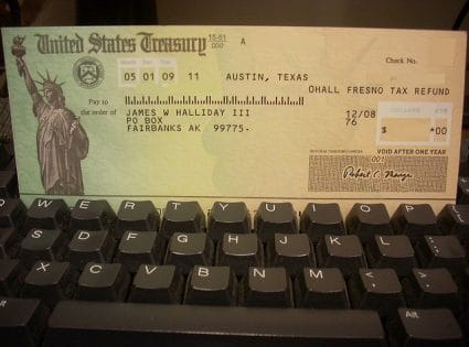 tax refund check IRS tax refund check