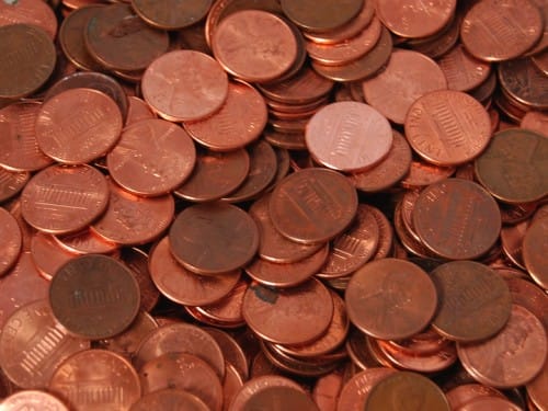 pile of pennies