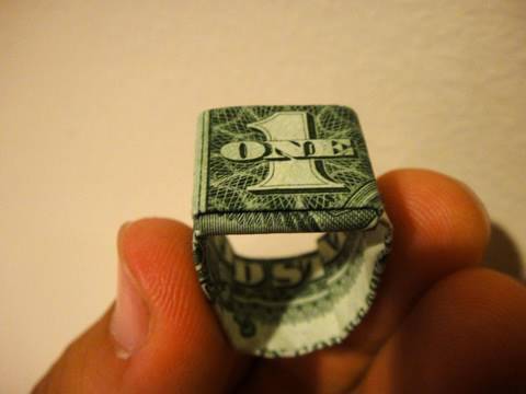 ring made from $1 bill