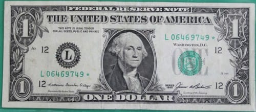$1 star bill