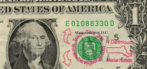 track dollar bills