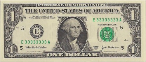 solid serial number bill