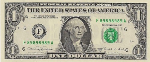 super repeater serial number dollar bill