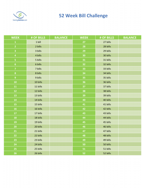 52WeekBillChallenge
