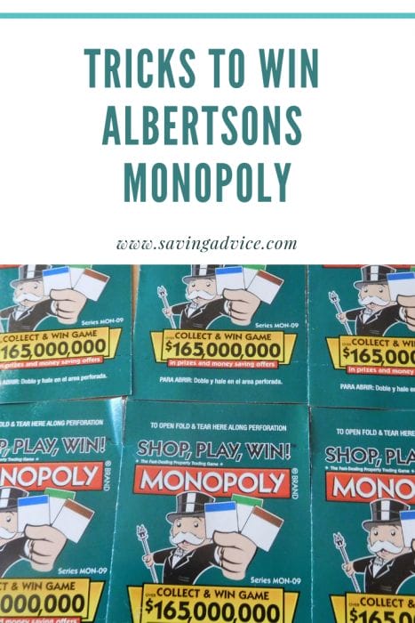 tricks to win albertsons monopoly