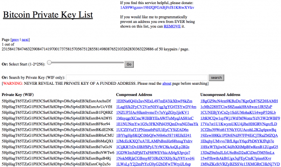 Bitcoin phishing website example