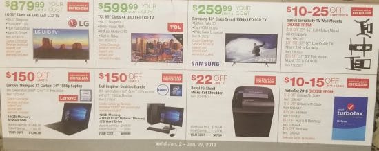 Costco January 2019 coupon book