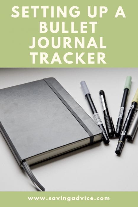 Bullet journal tracker