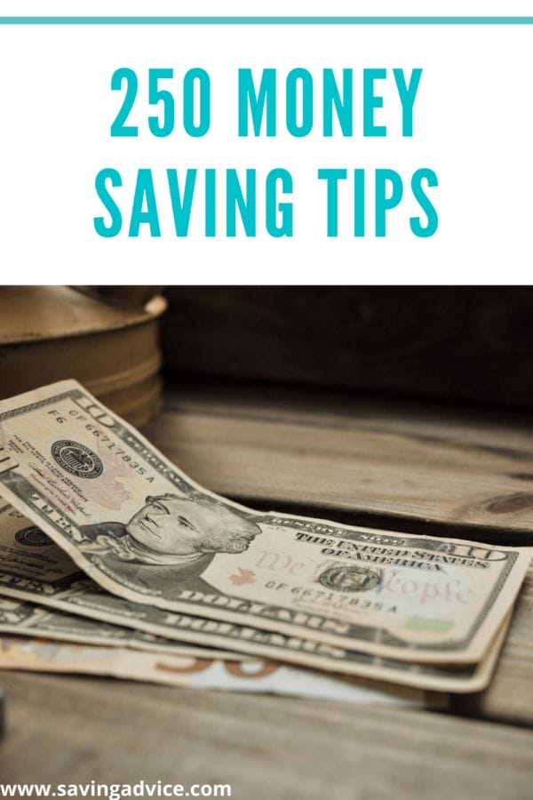 250 Money Saving Tips