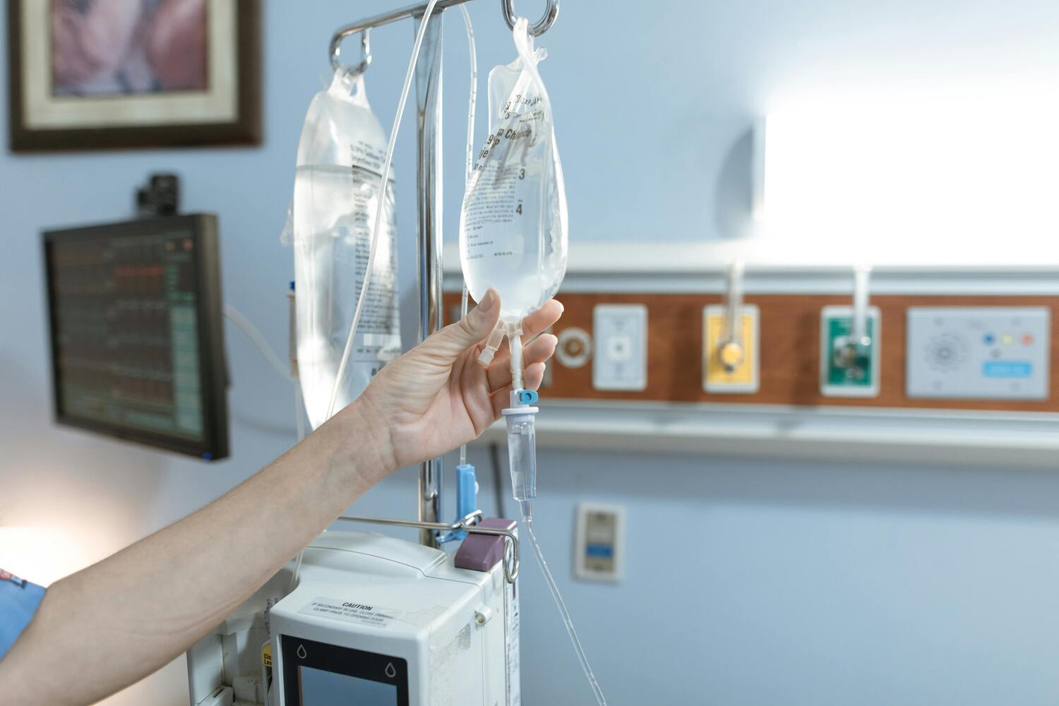 hospital, IV bag