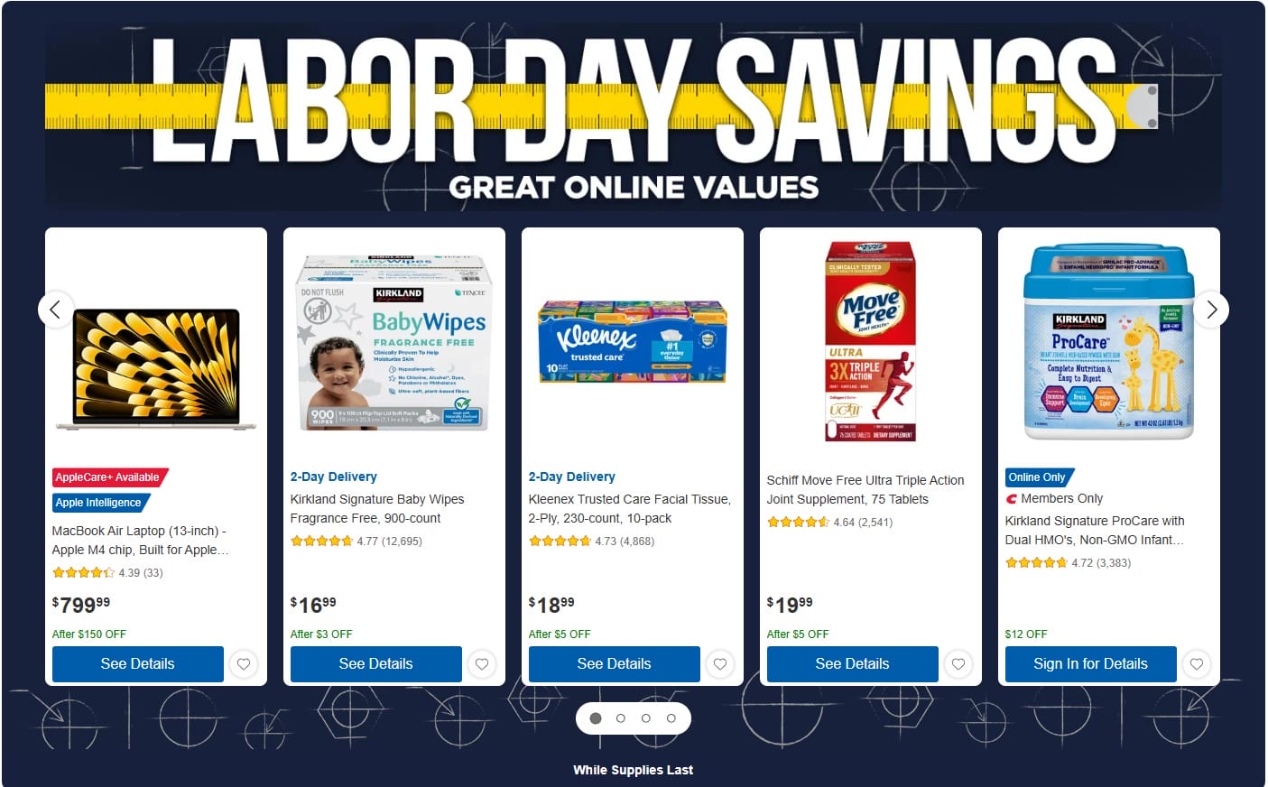 Costco labor day savings