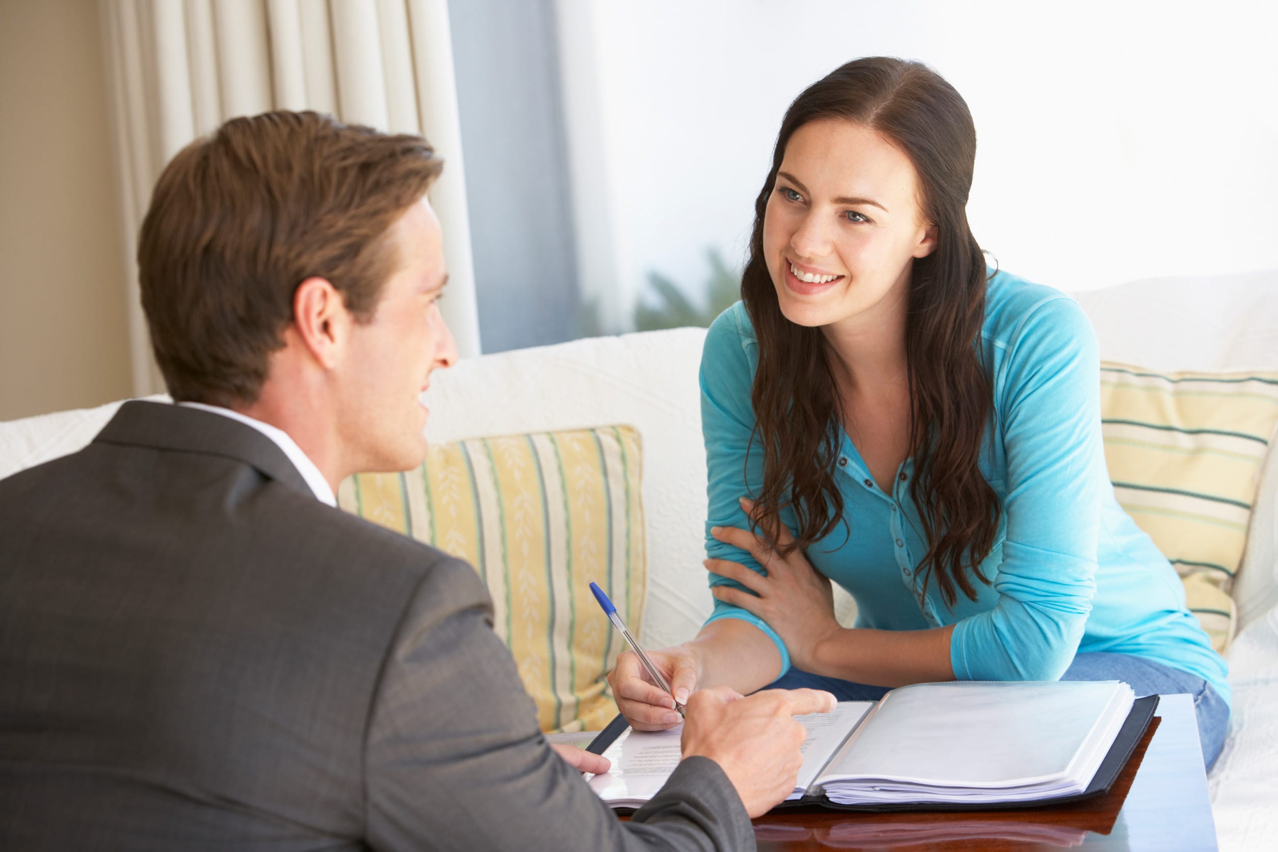 meeting with a financial advisor