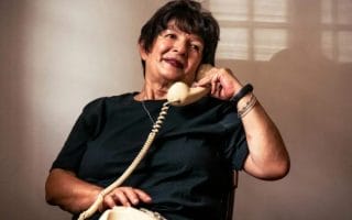 Old Woman On Phone