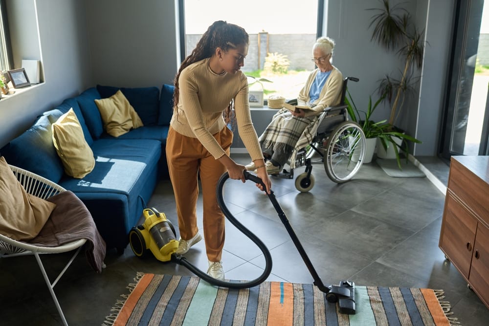 housekeeping for a senior woman